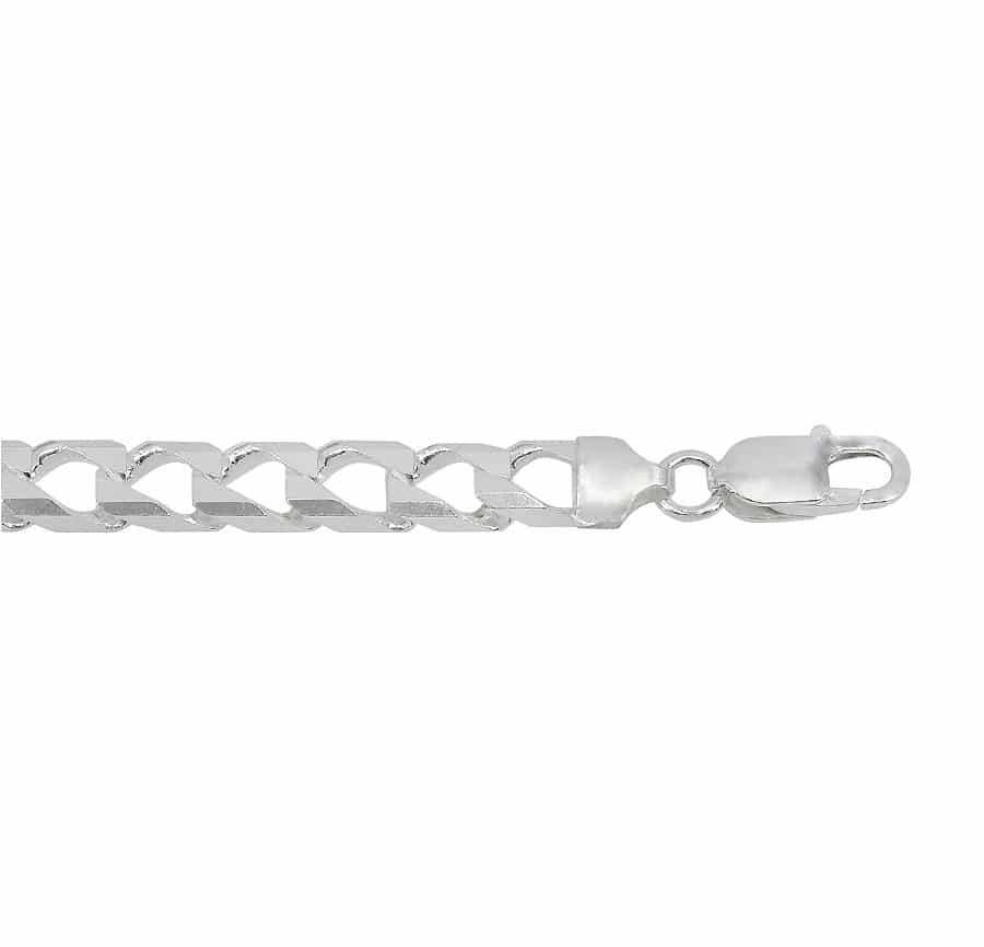Sterling Silver Square Curb Chain