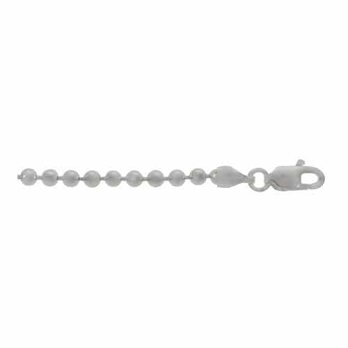 Sterling Silver, bead necklace.