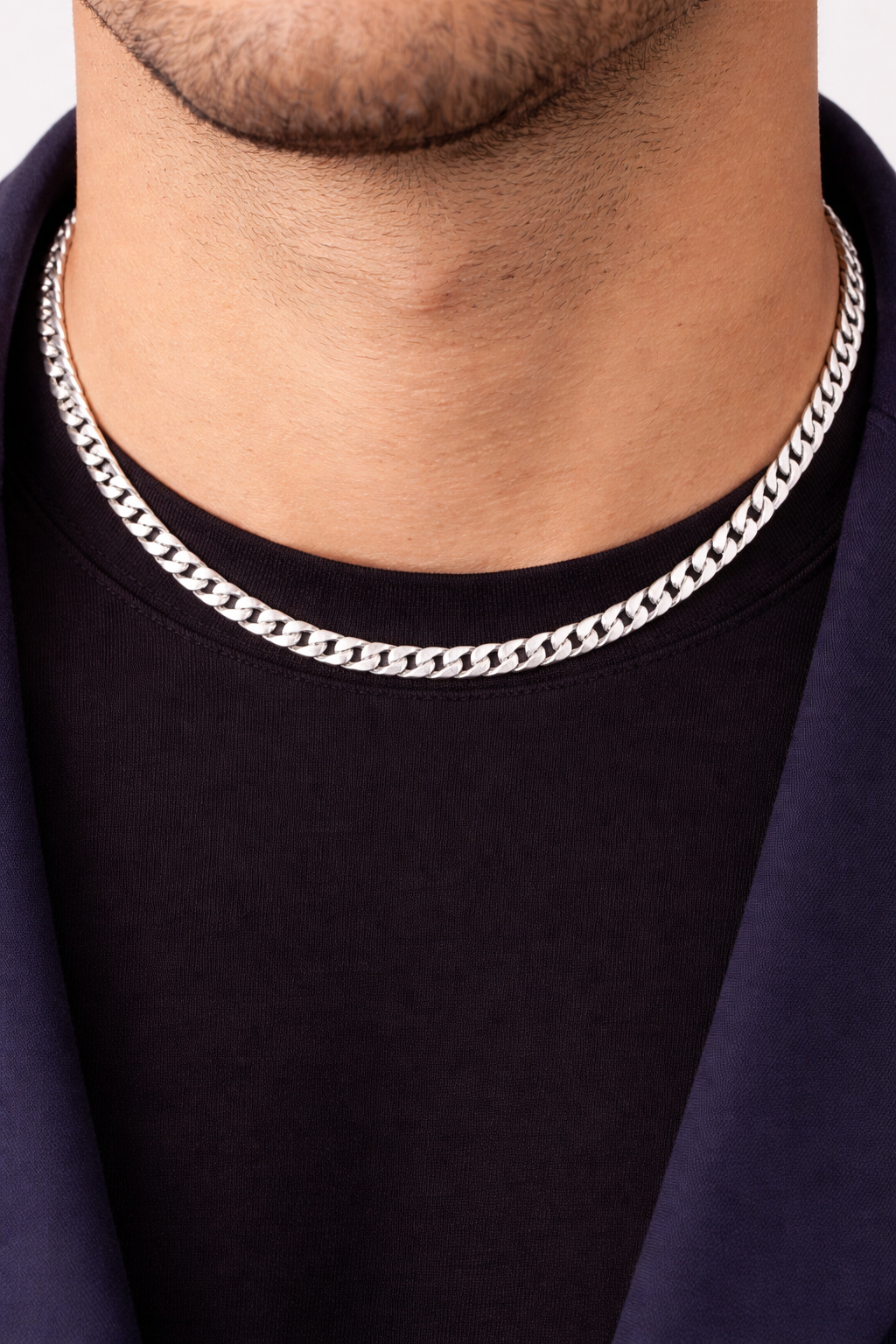 Sterling Silver Square Curb Chain