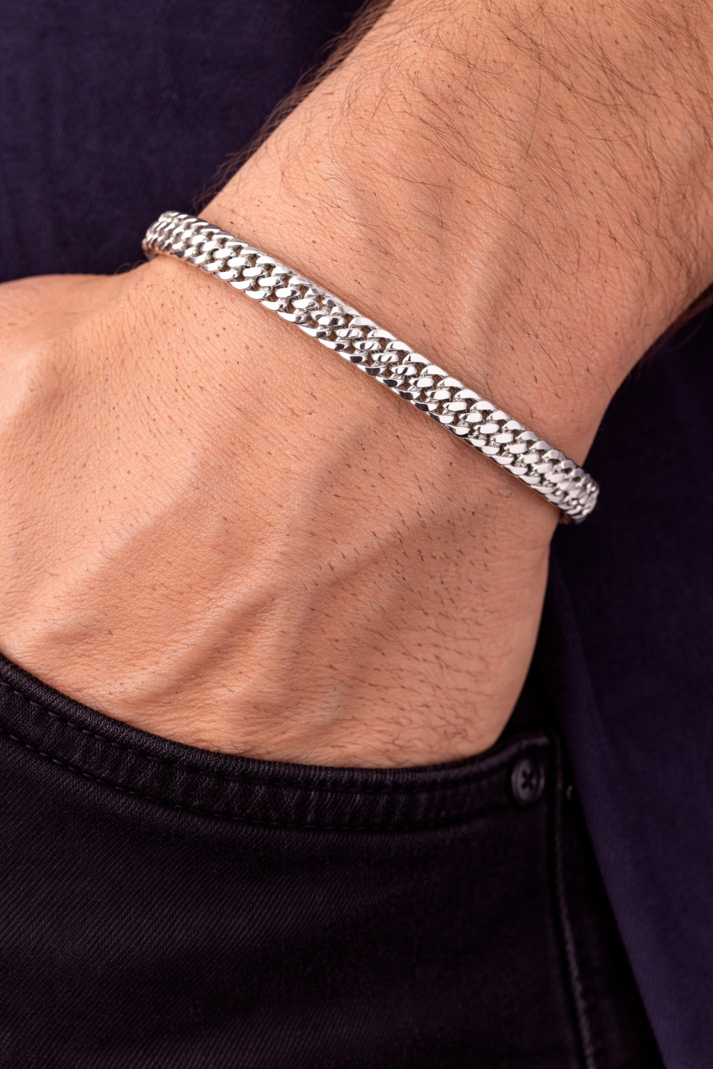 Sterling Silver Franco Chain