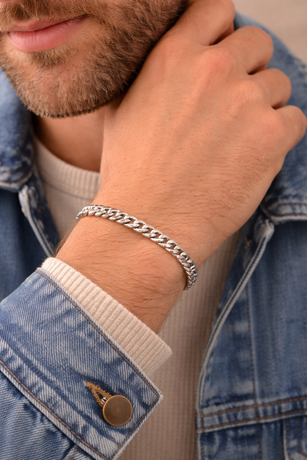 Sterling Silver Curb Bracelet