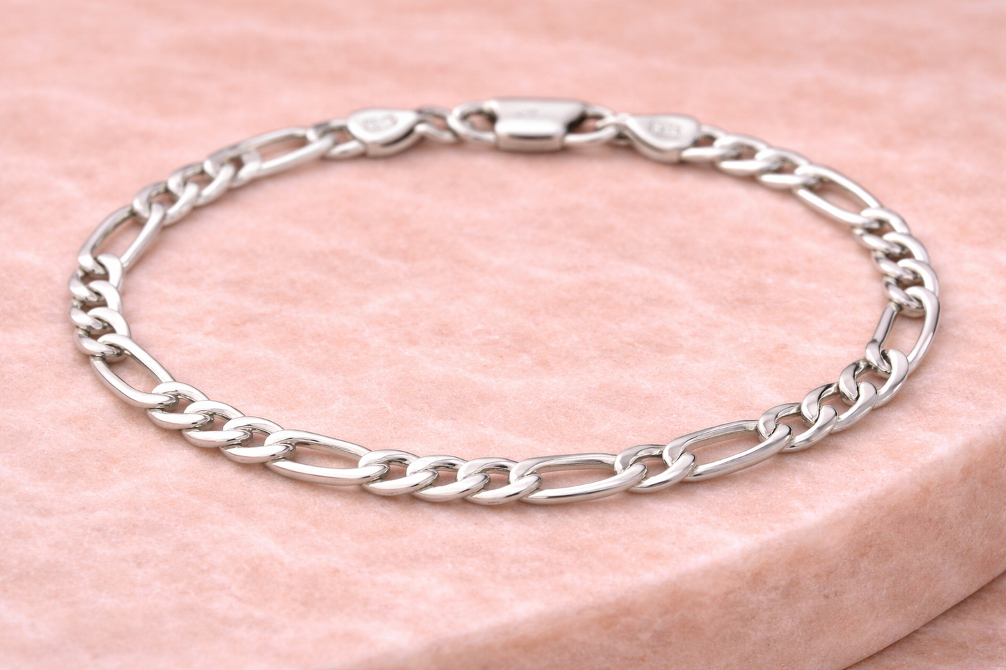 Sterling Silver Figaro Bracelet