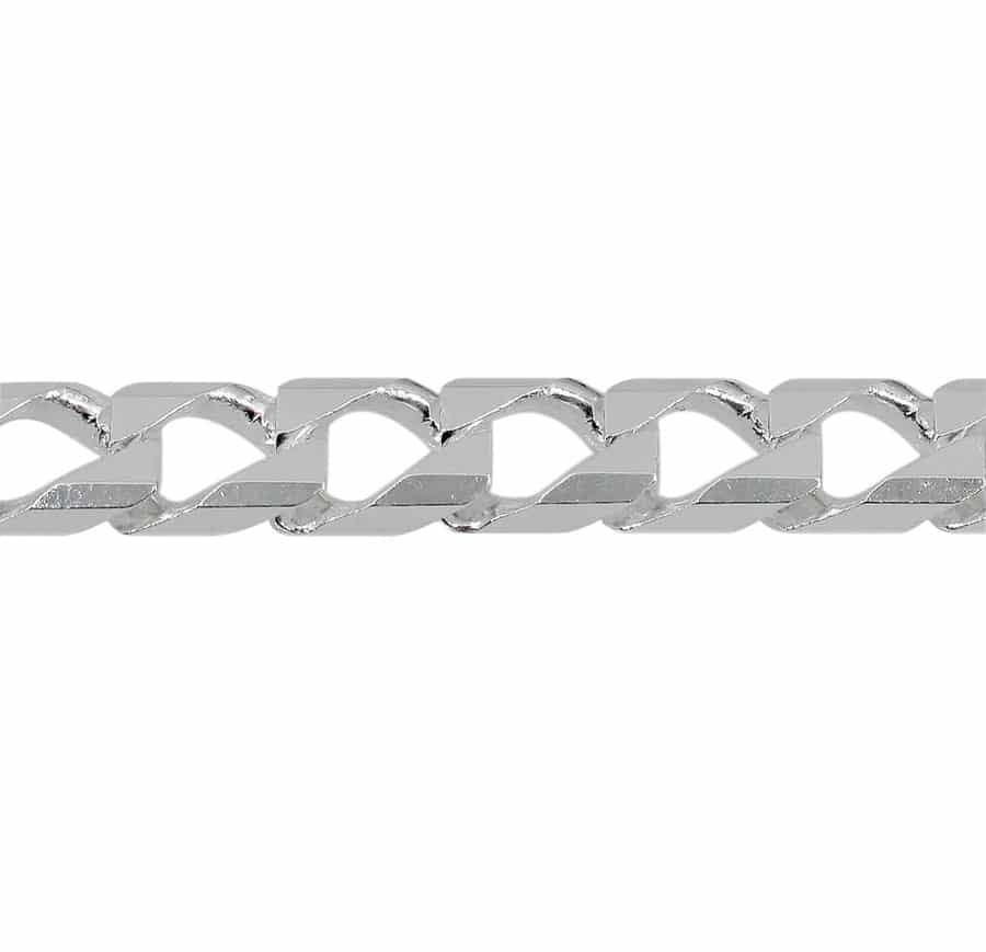 Sterling Silver Square Curb Chain