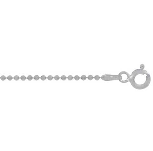 Sterling Silver, bead necklace.