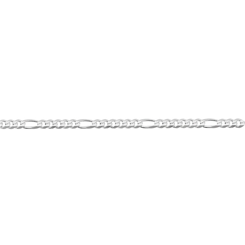 Sterling silver, 1.7mm figaro chain.